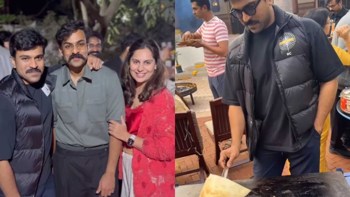 राम चरण ने डोसा बनाकर परिवार के साथ मनाई मकर संक्रांति